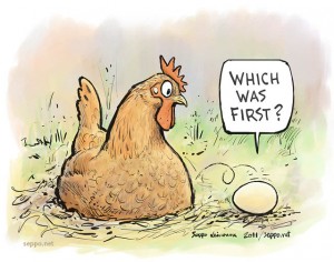 Hen and egg